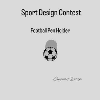 Football Pen Holder 3d model