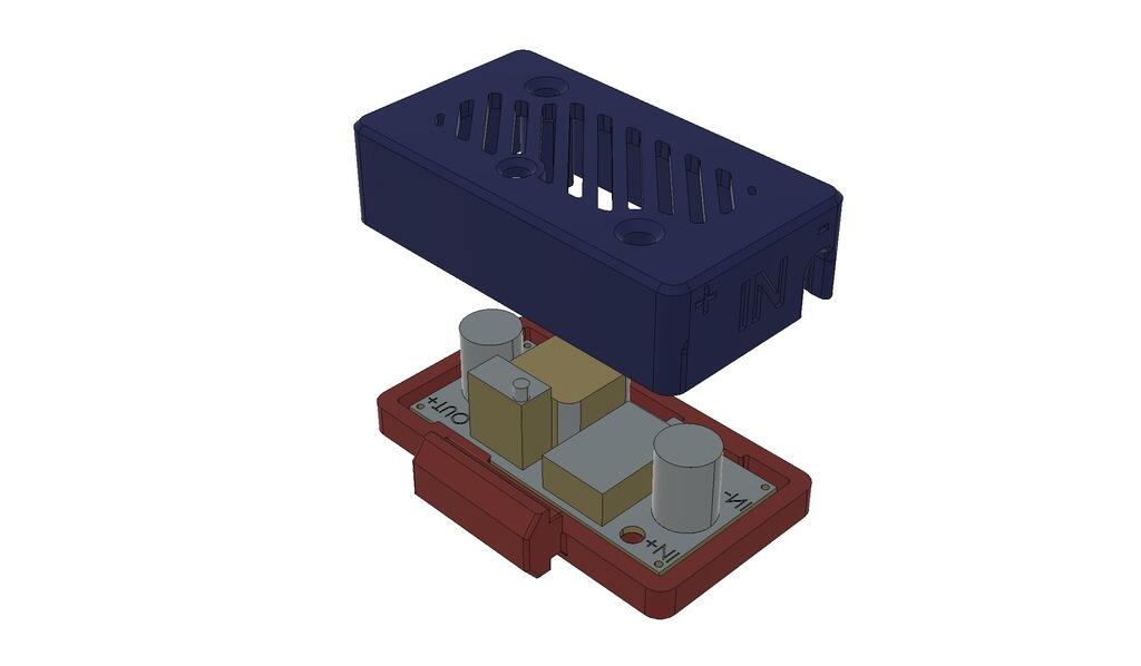 Buck Converter case (LM2596 DC to DC 2020 Rail Ender 3), 3D models download