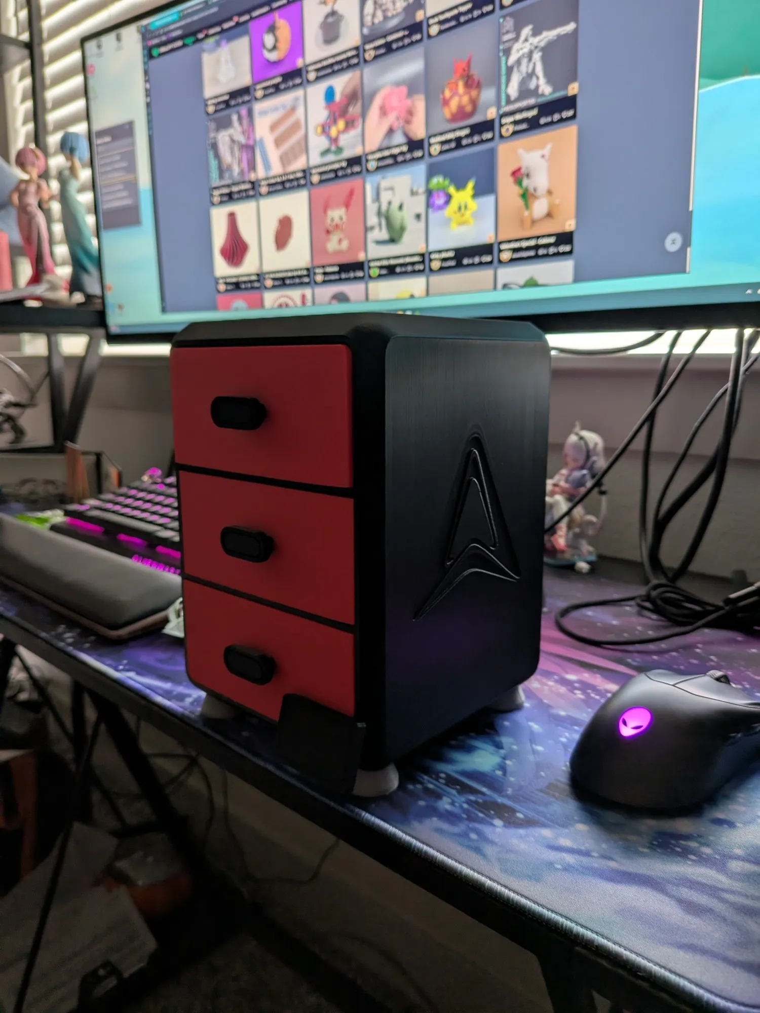 Mini Creality K1C Drawers-0