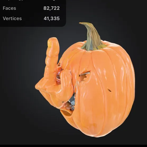 F*ck-you-o-lantern Jack-o’-lantern flipping the bird