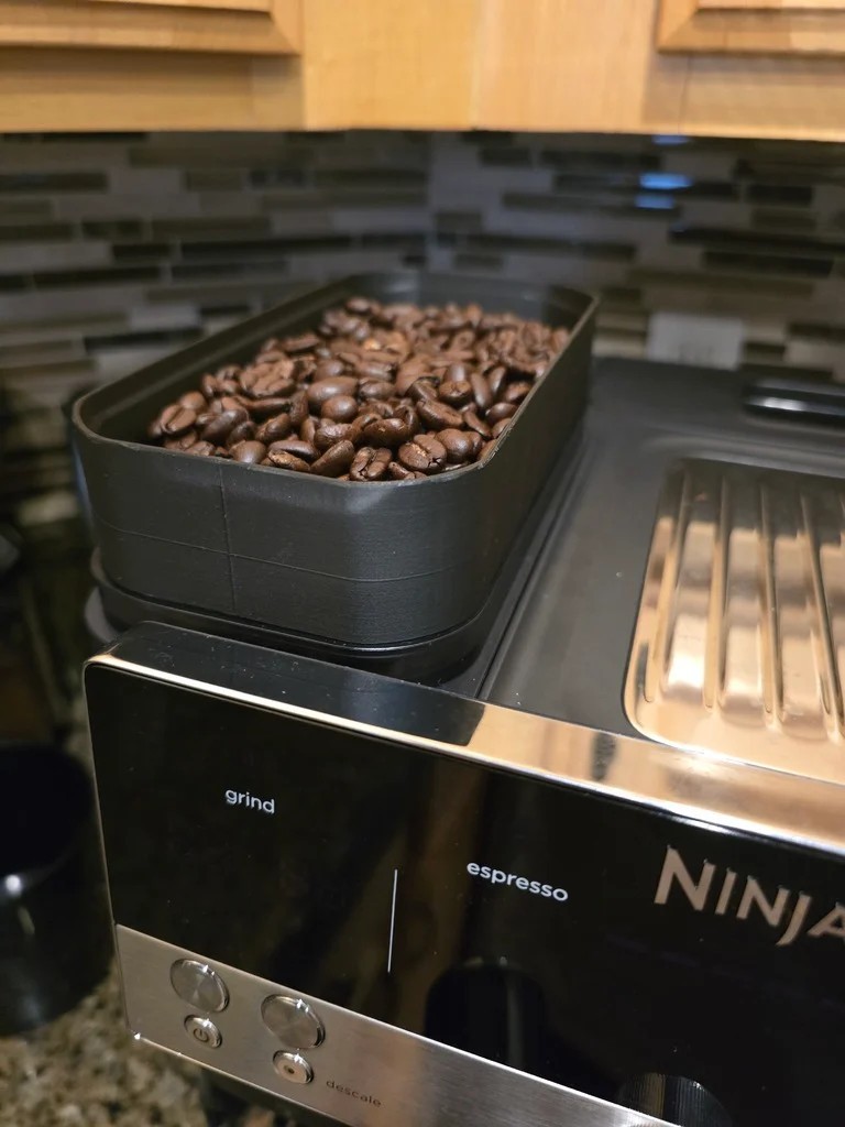 Extensor de tolva de granos Ninja Luxe Cafe por tdlusk480 (Thingiverse)