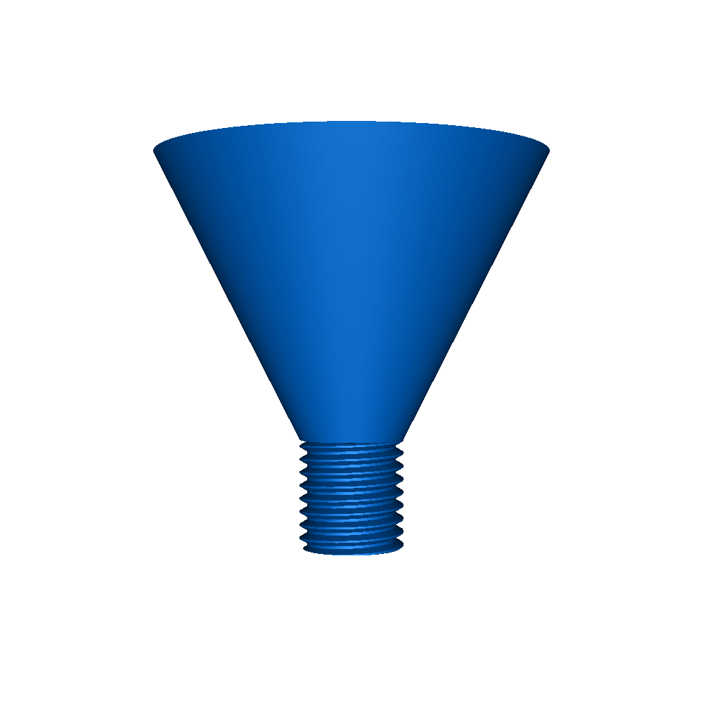 oil funnel threaded 3D models download Creality Cloud