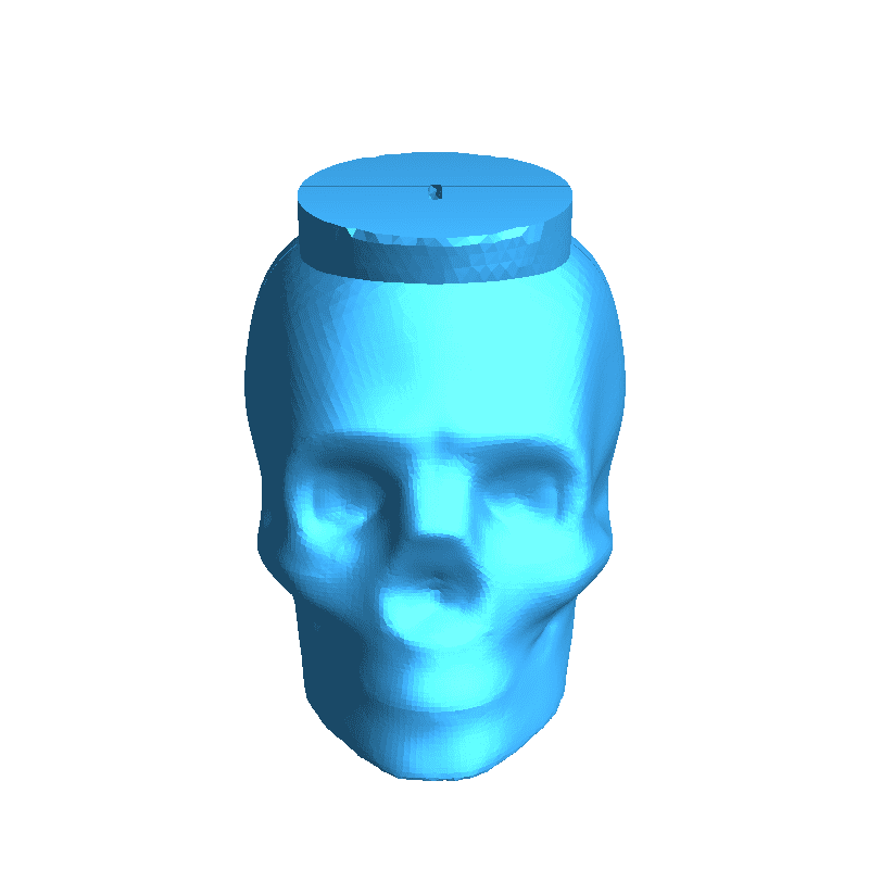 skull candle mold
