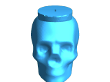 skull candle mold-0