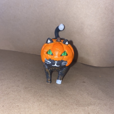Halloween Print & Paint - Pumpkin Cat-0