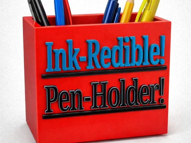 Ink-Redible Pen Holder