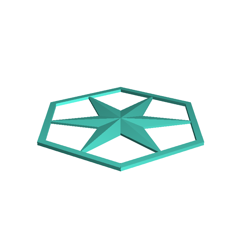 Hexagonal Wall Panel A17 - Interior Home Decor