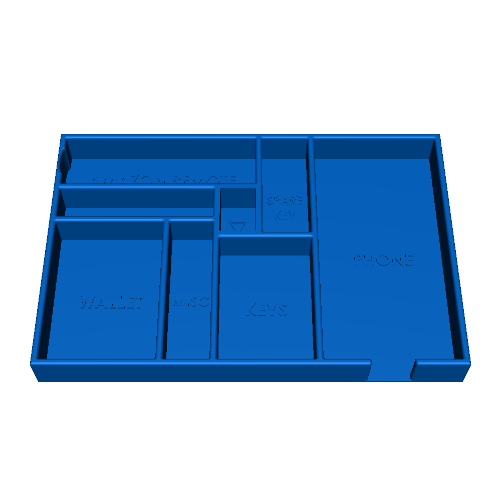 EDC Tray for phone (S22 Ultra), keys, and wallet