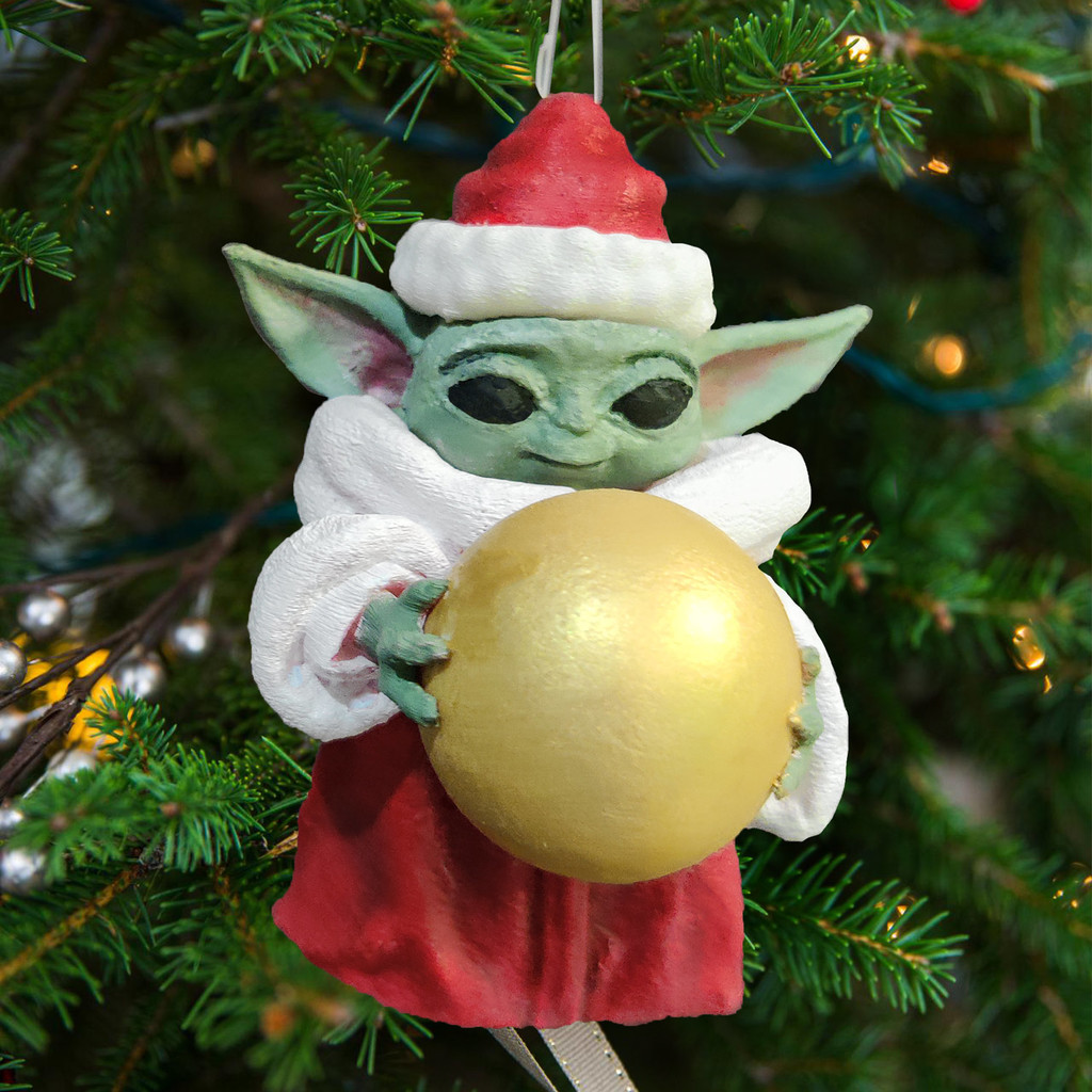 Baby Yoda Christmas Ornament 3D models download Creality Cloud