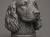 cocker spaniel for walking stick topper-1
