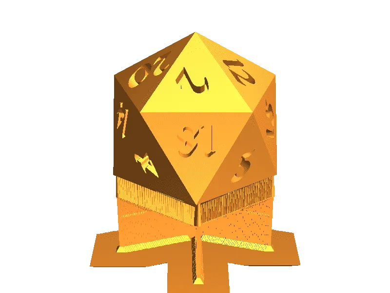 d20 w поддержка и отверстие для литника 200%