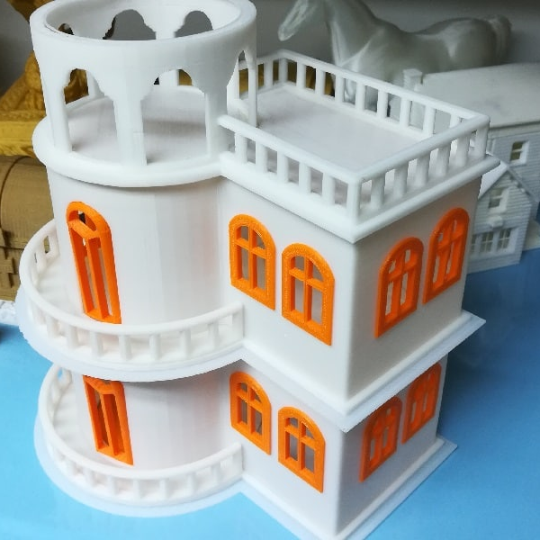 A house with a balcony