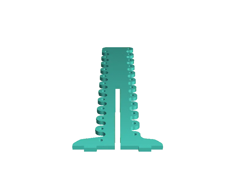 12T Helical Antenna_Left wire quide
