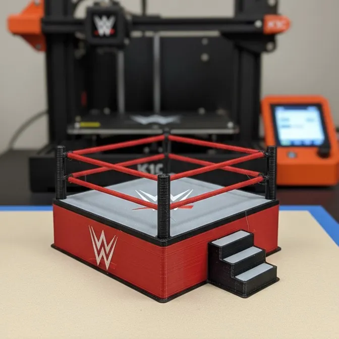 “WWE Wrestling Ring Cartoon Style – Archivo 3D”