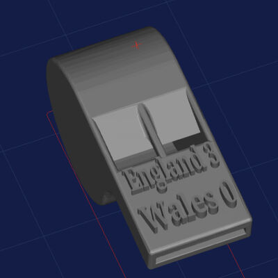 Whistle England v wales 3d model