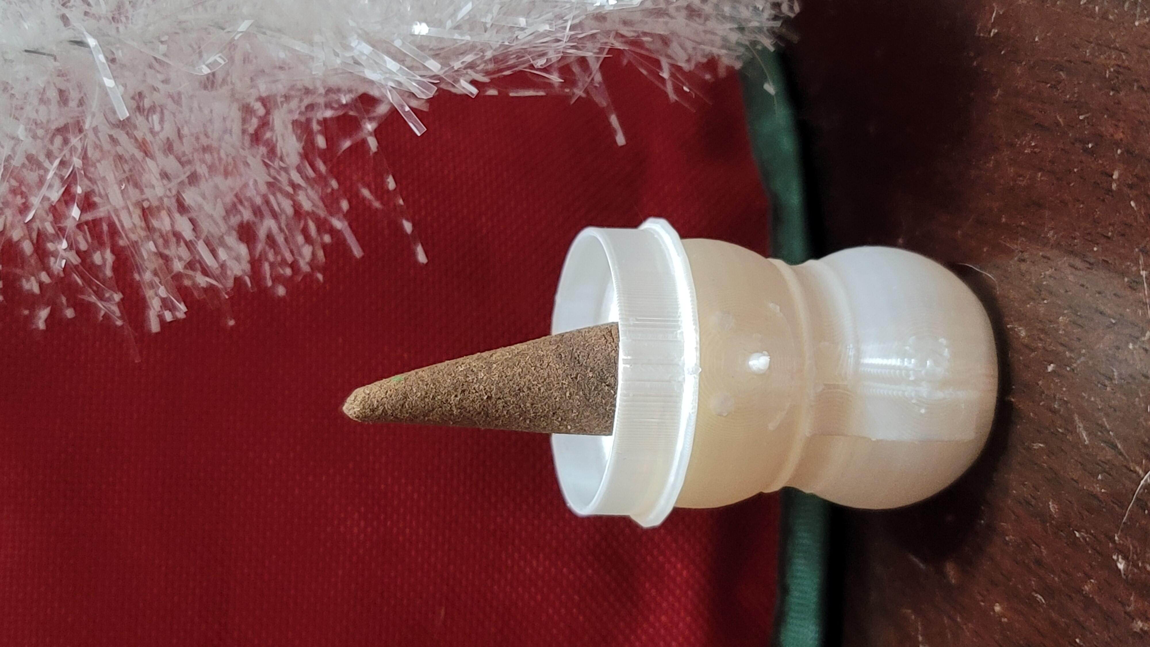 Snowman Cone Incense Holder
