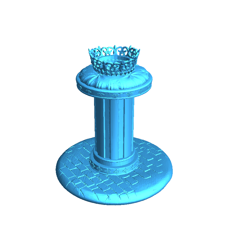 Queen Crown on Pedestal
