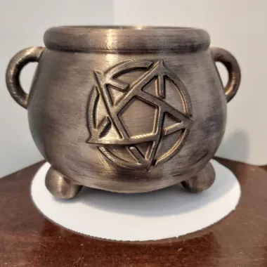 Halloween Print & Paint - Cauldron Flower Pot-1