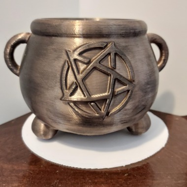 Halloween Print & Paint - Cauldron Flower Pot-1