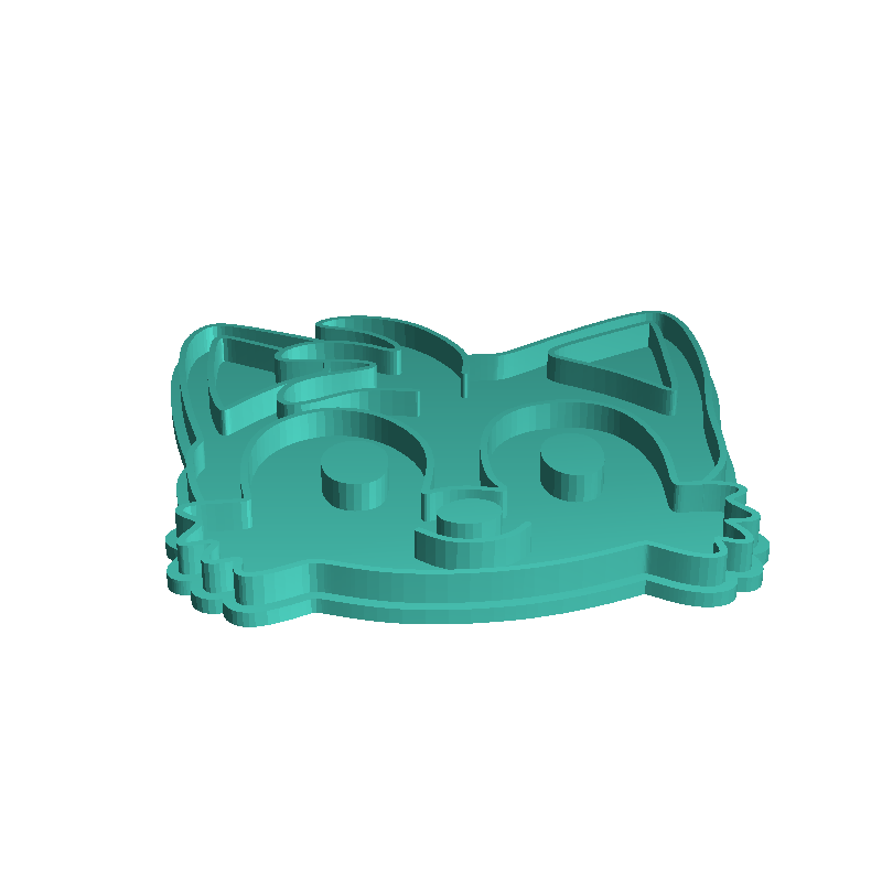 Sonic the Hedgehog cookie cutter set of 4