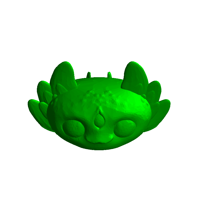 AXOLOTL CRIATURA SOSTENIENDO PERLA ( MACETA CON GANCHOS )