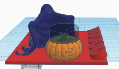 Ghost and pumpkin tea-1