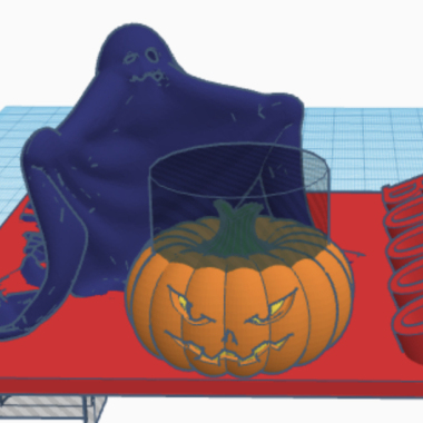Ghost and pumpkin tea-1