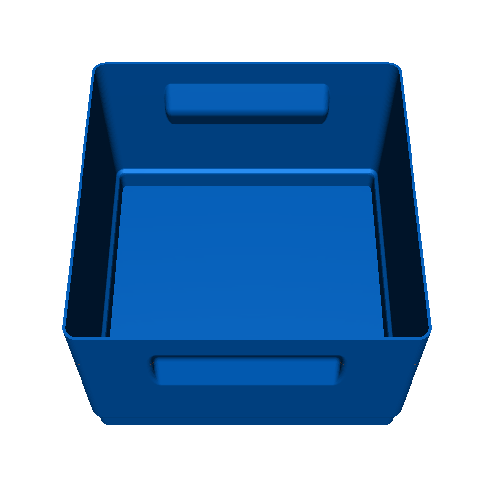 stacking box 1mm thick walls 