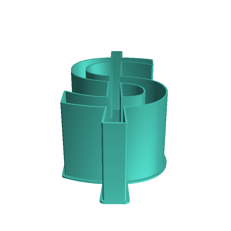 Dollar Sign, nestable box (v1)