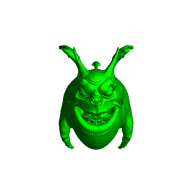 squig volante - scultura cartoonesca