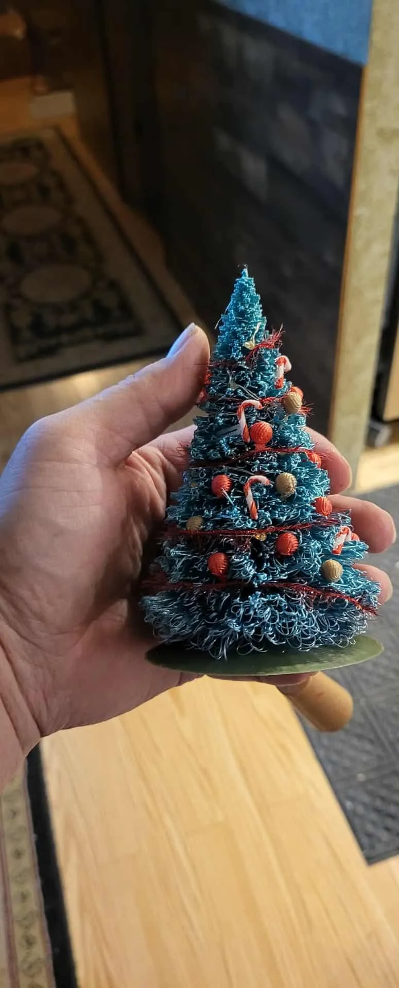 Christmas trees with reuseable ornaments-2