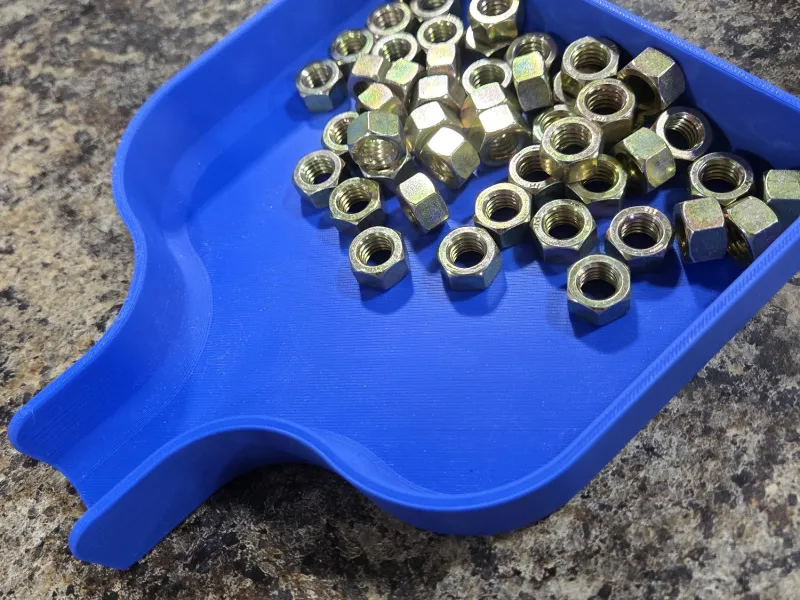Parts tray/funnel