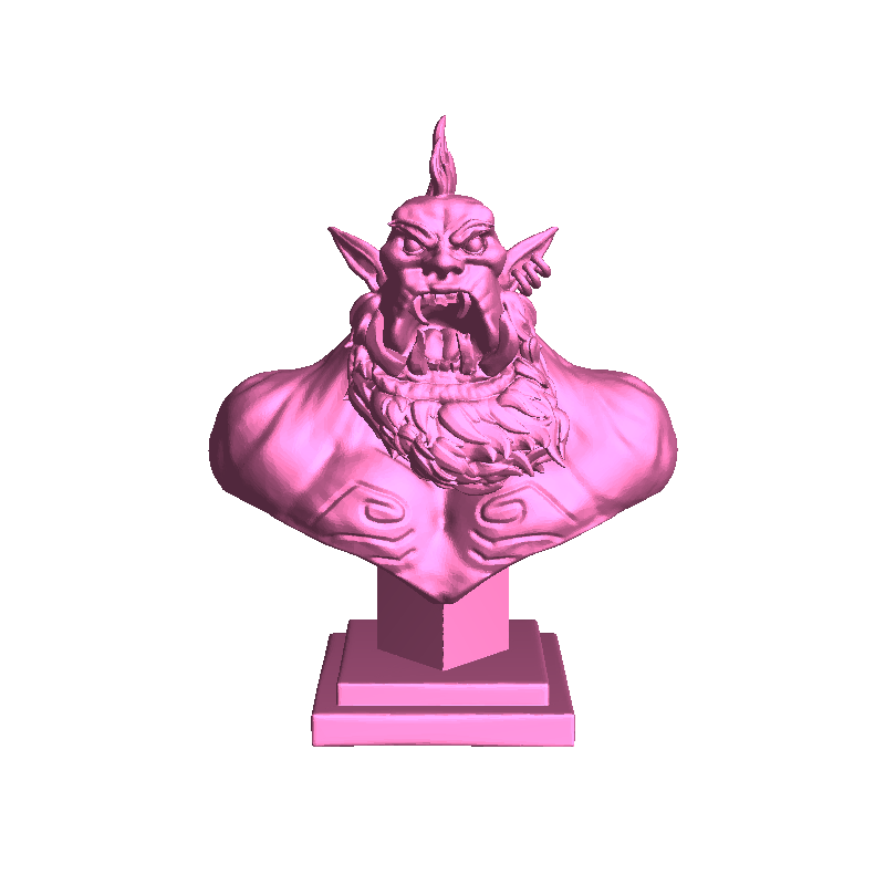 Stylized Orc Bust