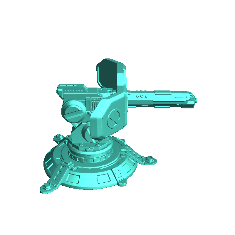 Ion gun turret with shield (3) - miniatures warhammer mini R | 3D ...