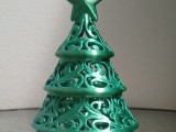 Christmas tree candle holder-0