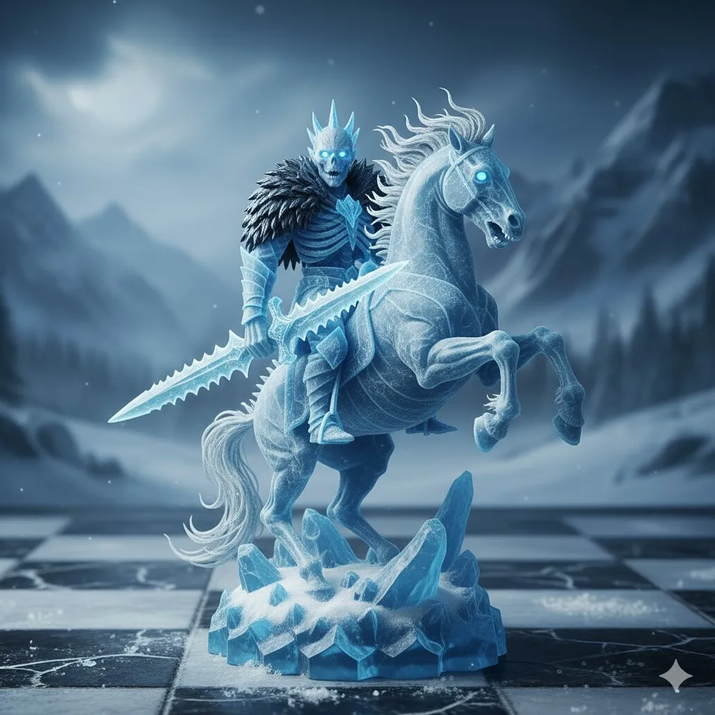 Games of Thrones White Walkers chess set 6-3