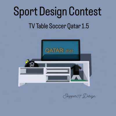 Tv Table Soccer Qatar 1.5 3d model