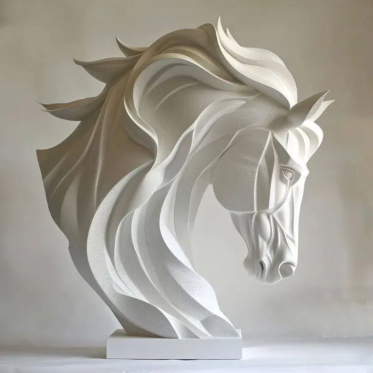 Horse Head - Realistic 3D Sculpture