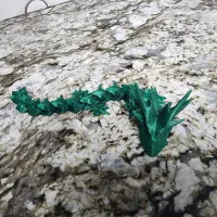 'HORNY DRAGON' - PRINT-IN-PLACE, ARTICULATED DRAGON-2