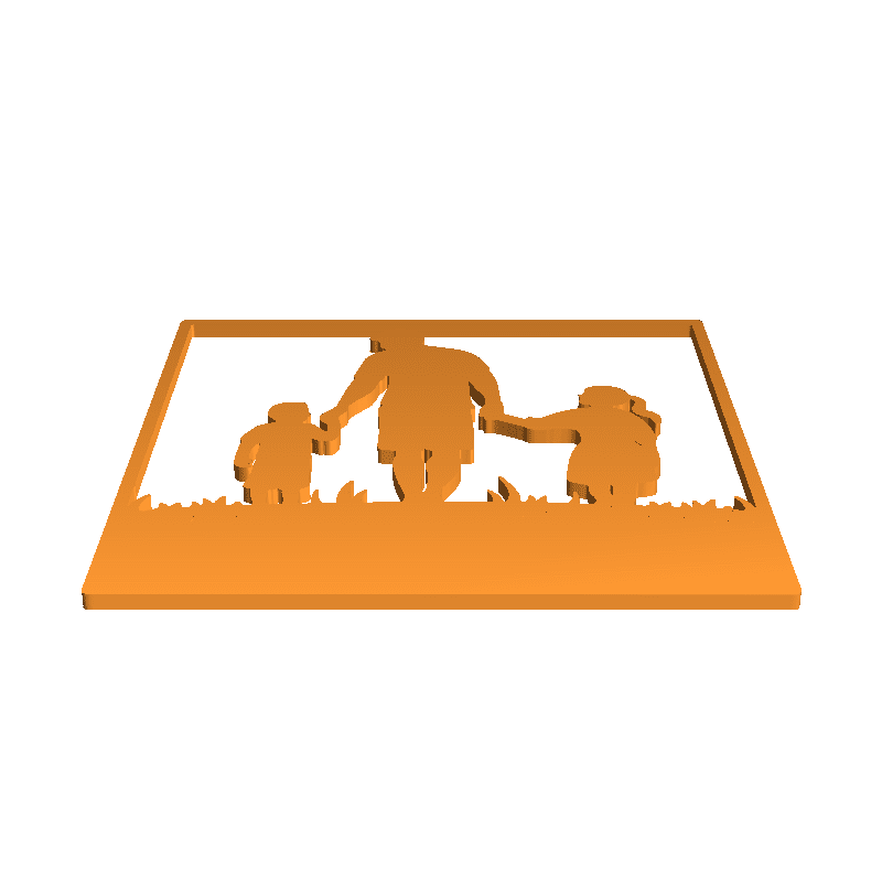 Father’s day 3D Silhouette