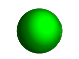 Emerald Lake Sphere with base-0