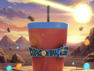 Vaso con temática de Dragon Ball Super