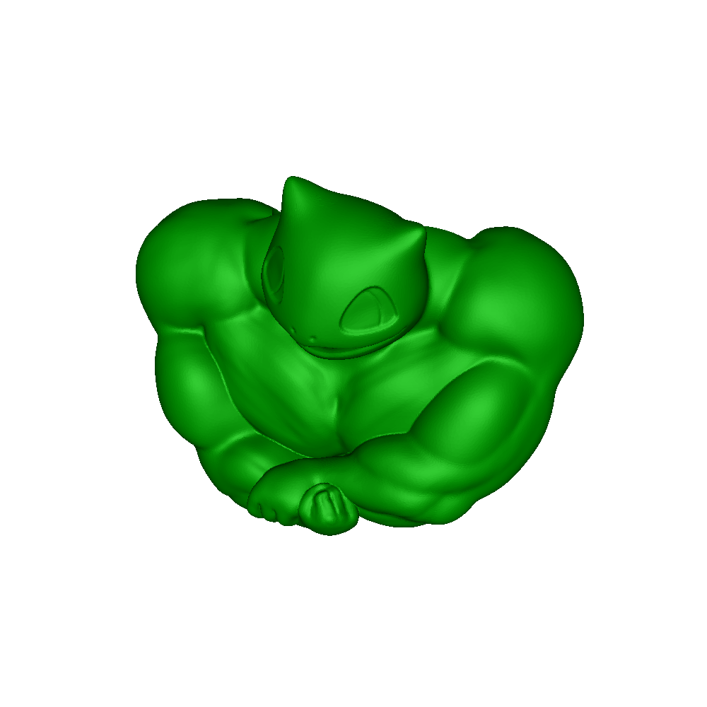 Free Characters & Creatures STL Download - Bulbasaur Musculosoby ...