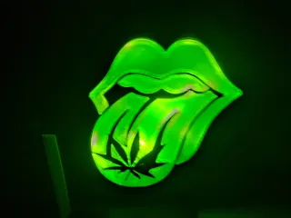 Weed Lips Light