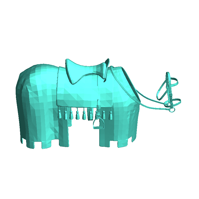 medium barding - horse