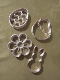 12 Easter Cookie Cutters Bundle - Eggs, peeps, chicks & more-0