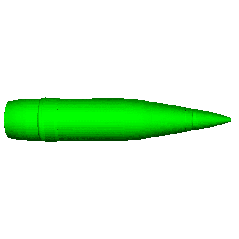 127mm shell for naval gun