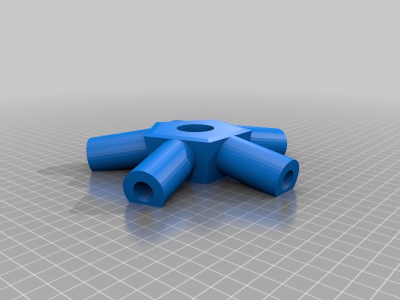 Geodätische Kuppel 3V Verbinder für 1" PVC-Rohr