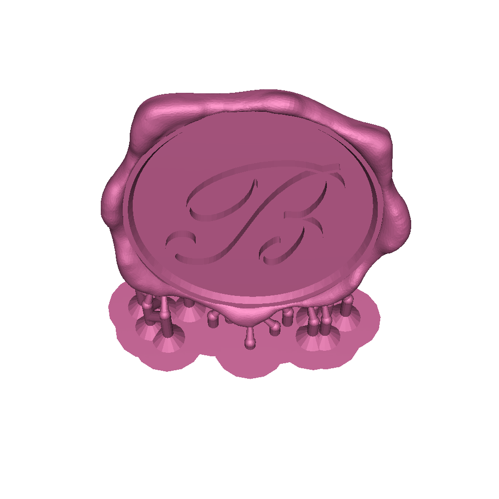 Letters Seal Wax 3D models download Creality Cloud