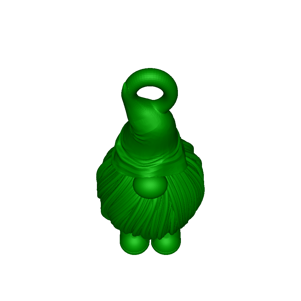 Christmas tree gnome ornament